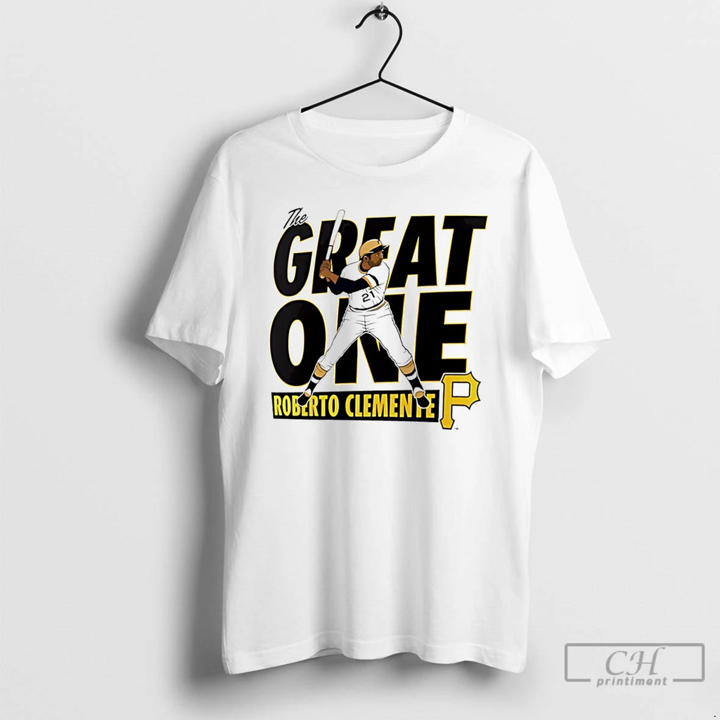 Classic Pittsburgh Pirates Roberto Clemente The Great One T Shirts Hoodie Longsleeve