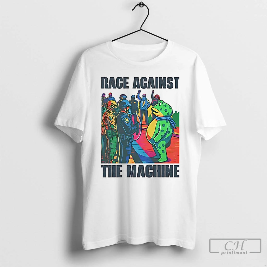 Classic Portland Frog Anti Ice Rage Against The Machine T Shirts