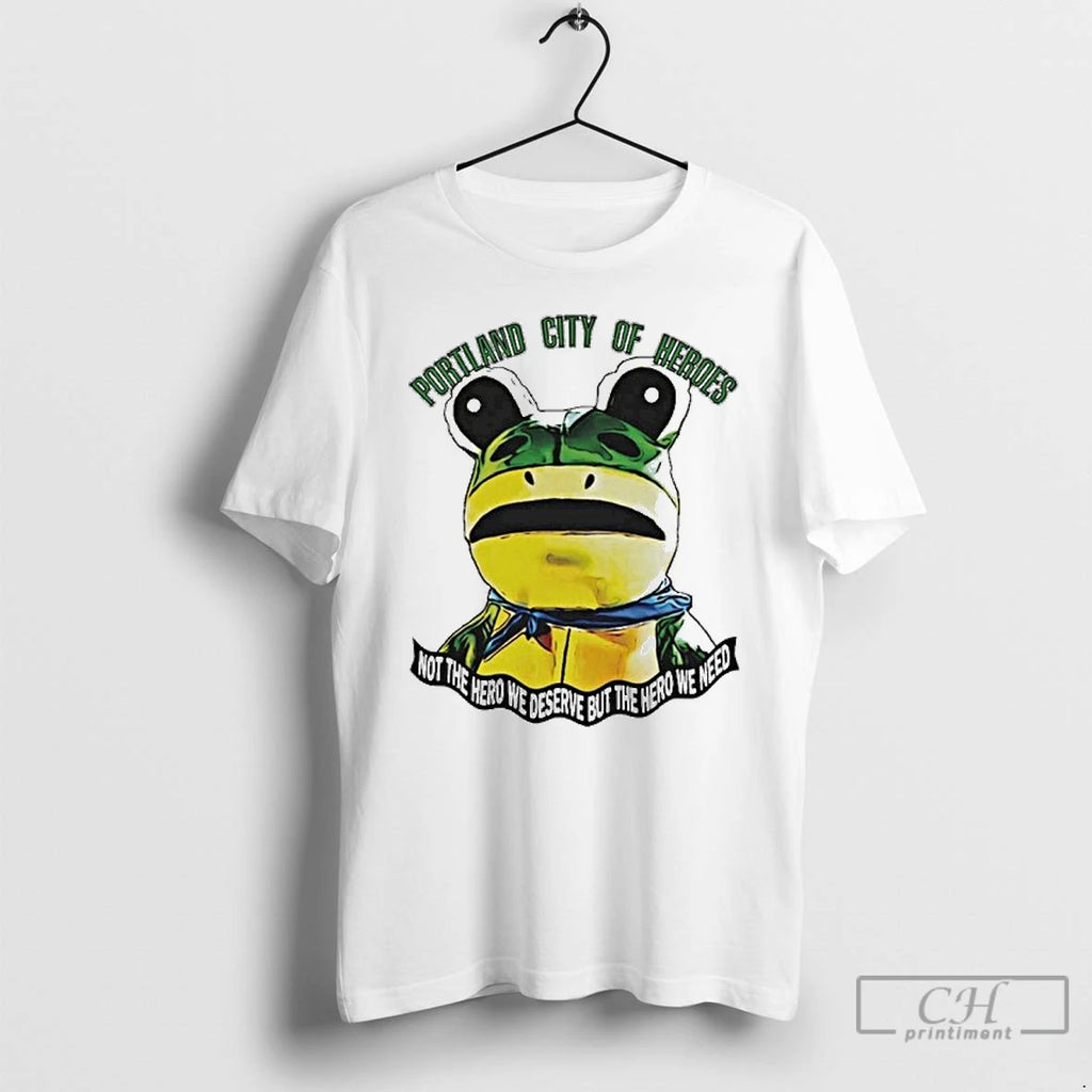 Classic Portland Frog City Of Heroes T Shirts