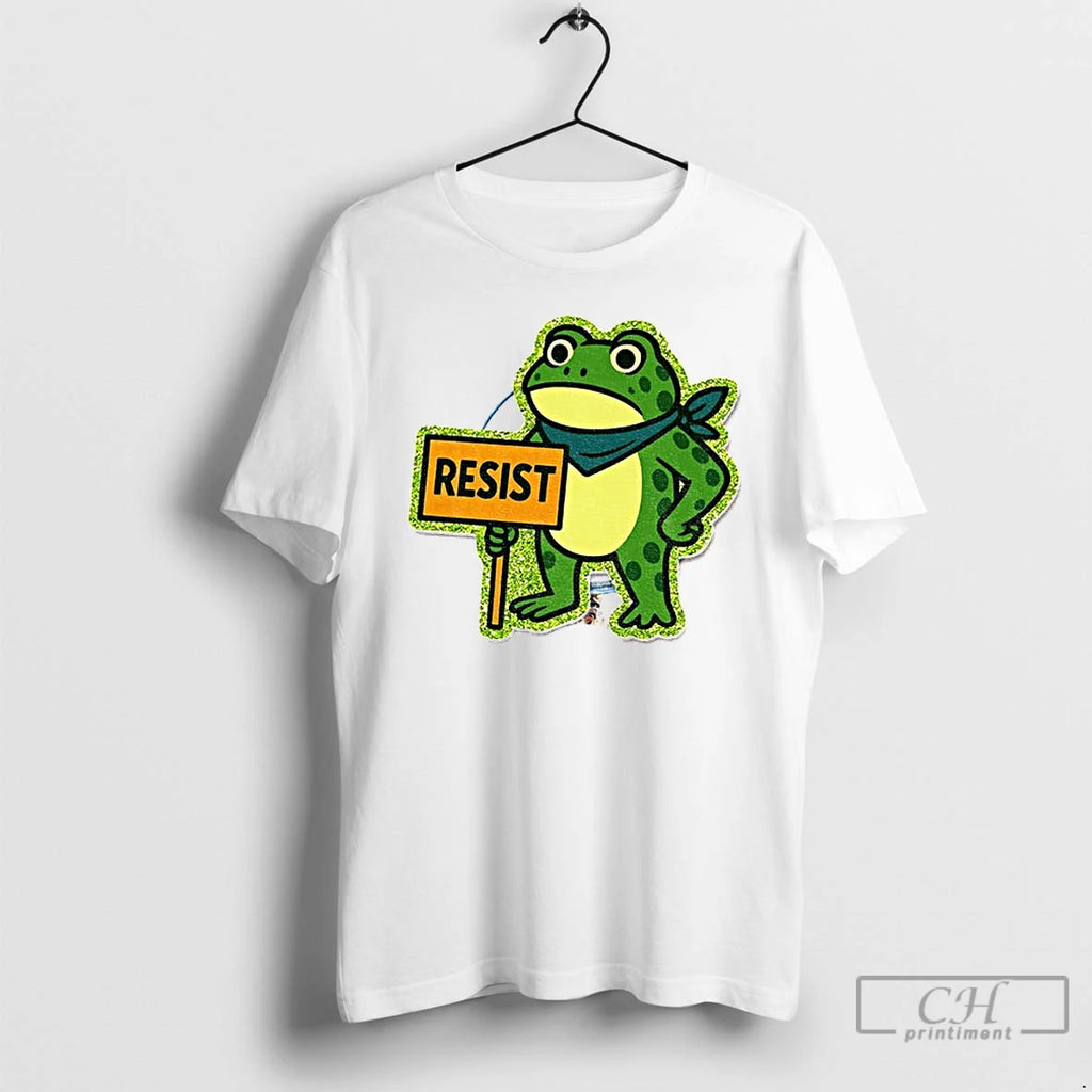 Classic Portland Frog Protest Anti Ice Frog Resist Freedom T Shirts