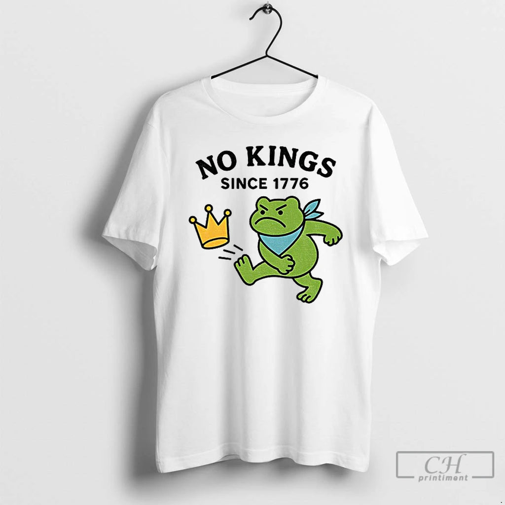 Classic Portland Frog Protest No Kings In America Since 1776 T Shirts