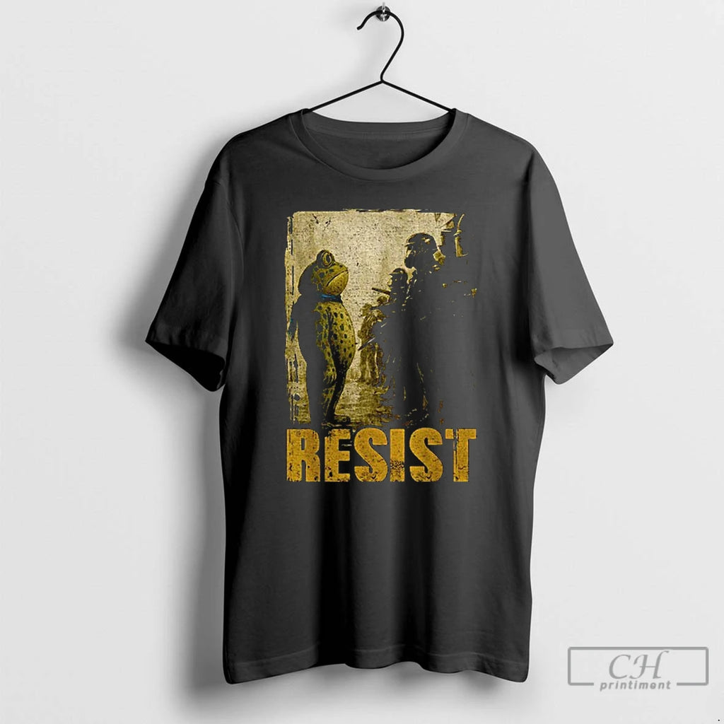 Classic Portland Frog Protest Resist Frog Political T Shirts