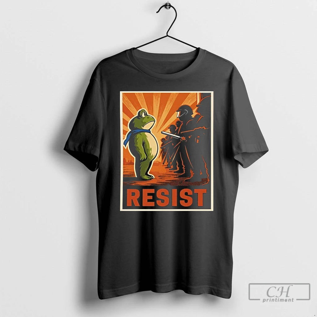 Classic Portland Frog Protest Resist T Shirts