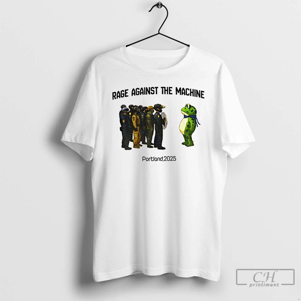 Classic Portland Frog Protest Resist Anti Ice Anti Trump Poland 2025 T Shirts