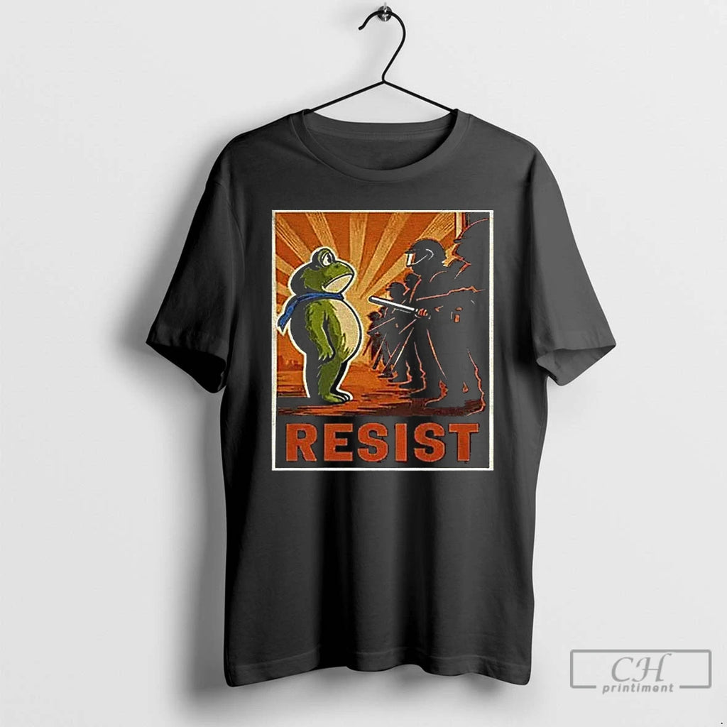 Classic Portland Frog Protest Resist Anti Ice Anti Trump T Shirts
