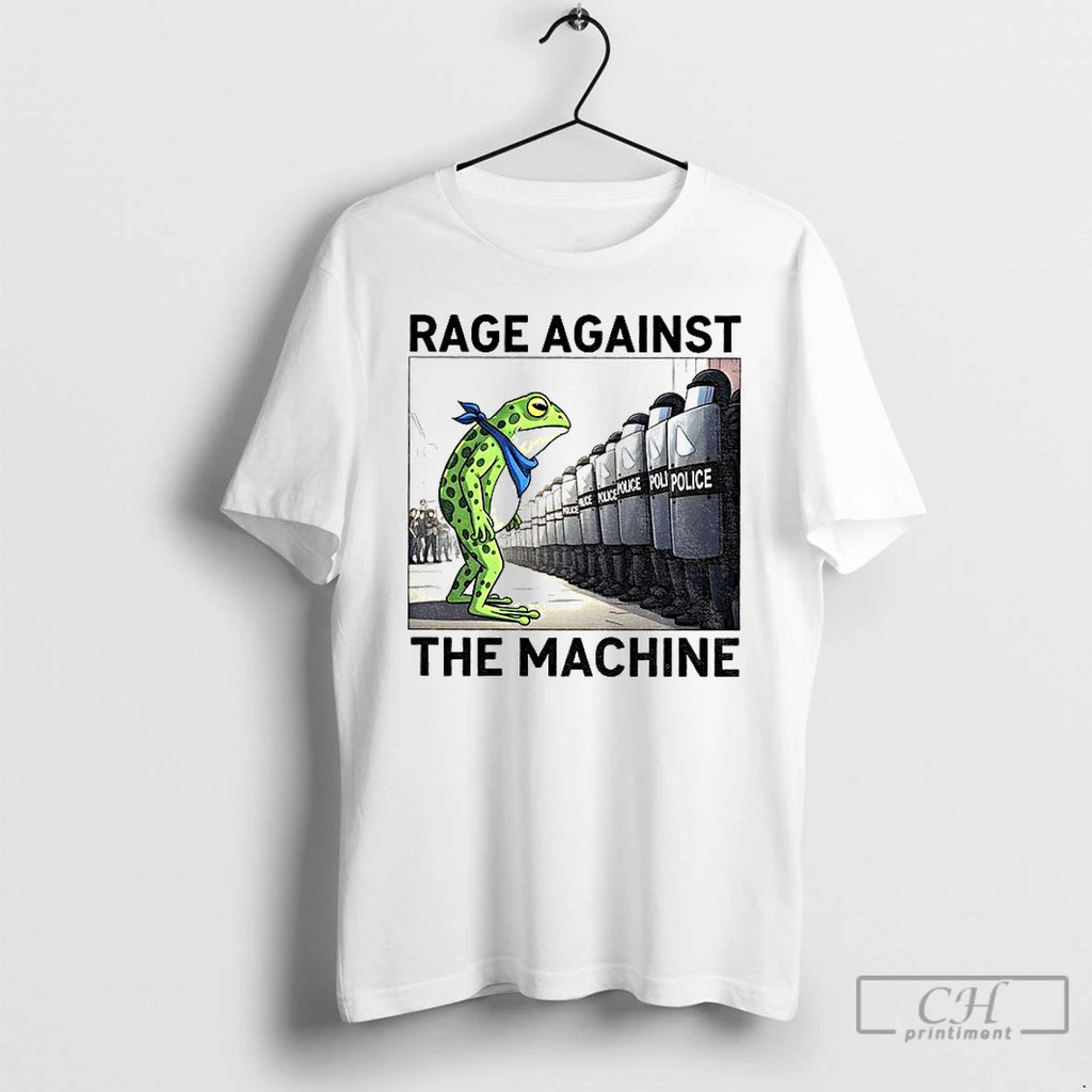 Classic Portland Frog Rage Against The Machine Police Anti Fascism Vintage T Shirts