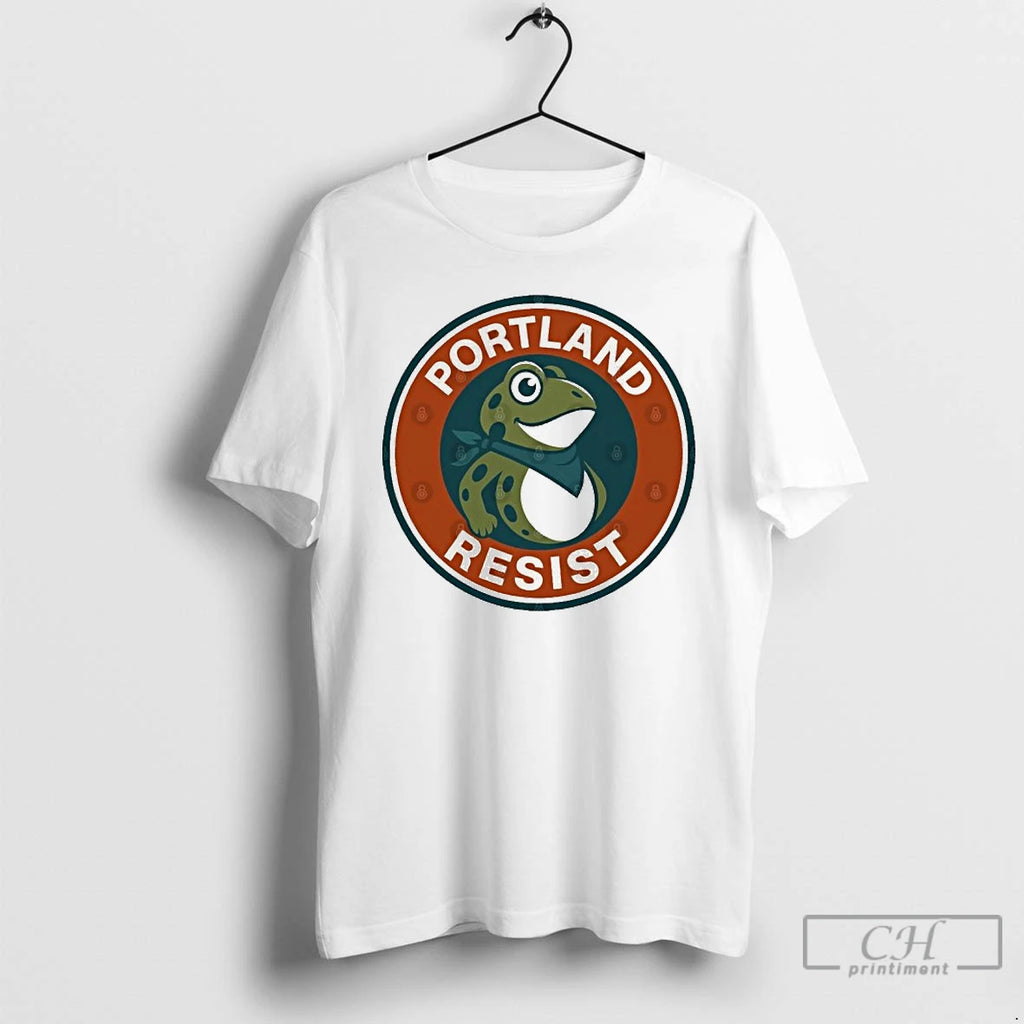 Classic Portland Frog Resist Circle T Shirts
