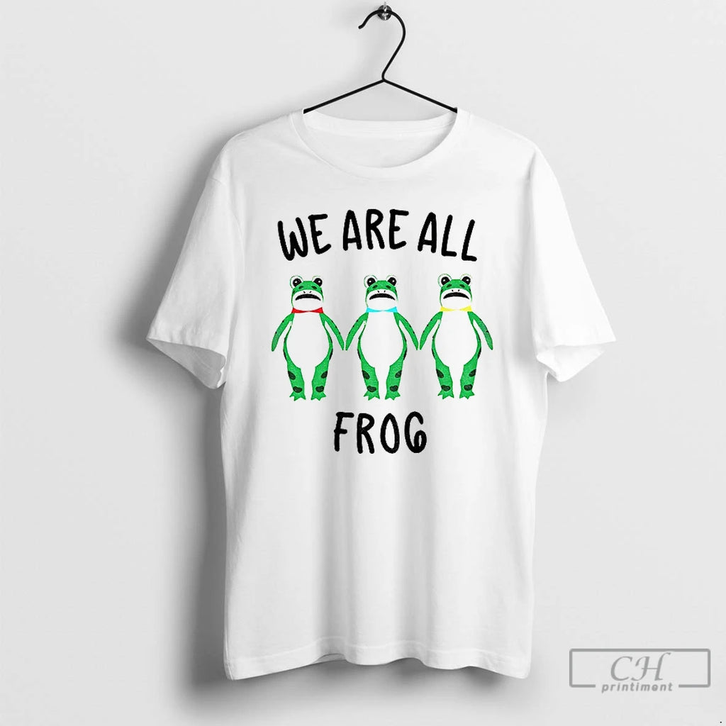 Classic Portland Frog We Are All Frog Abolish Ice Anti Fascism Peaceful T Shirts