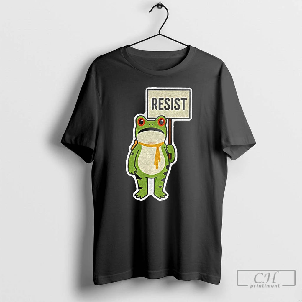 Classic Portland Frog Holding Resist Fdt Anti Establishment Anti Ice T Shirts
