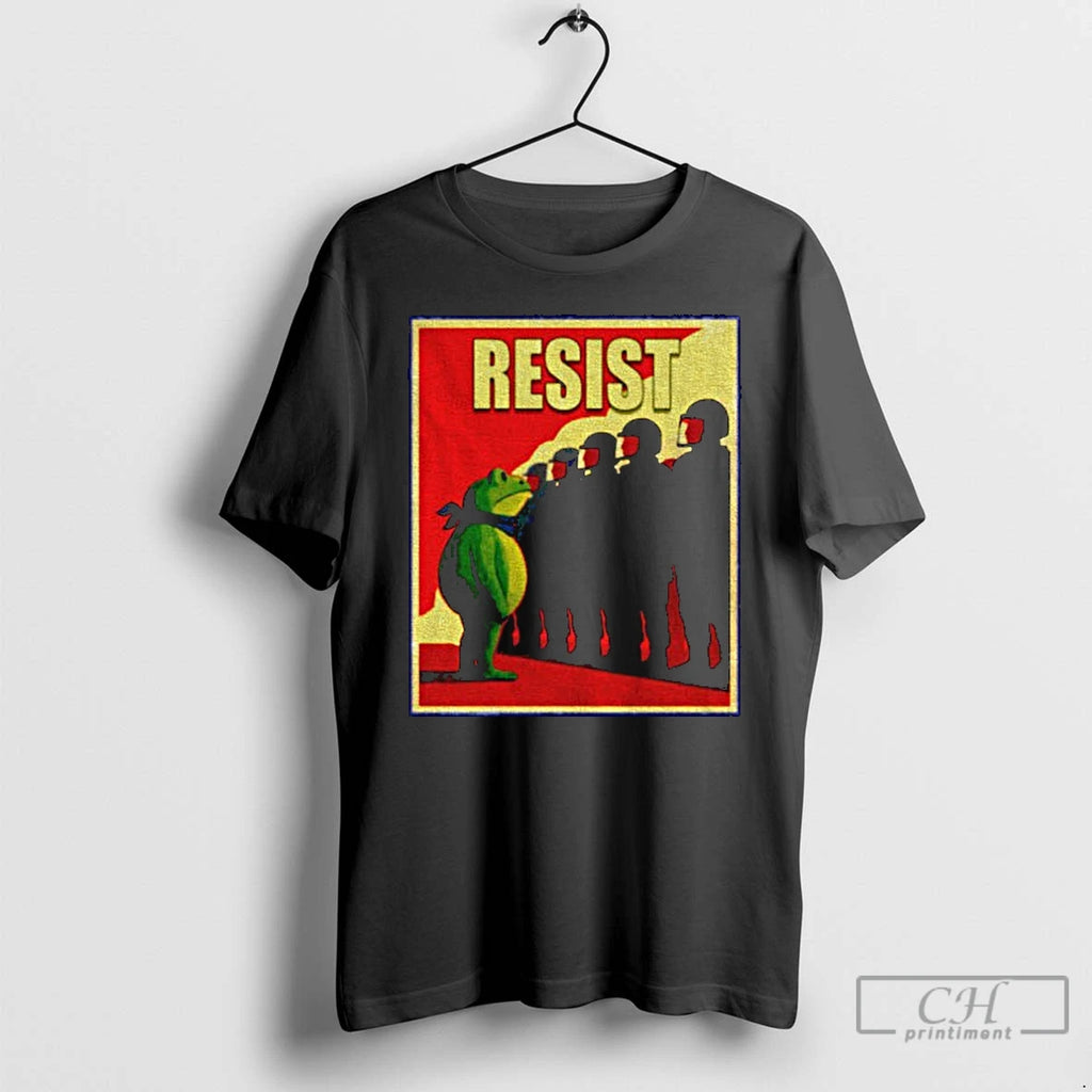 Classic Portland Frog Resist Frog Retro 2025 Red Style T Shirts