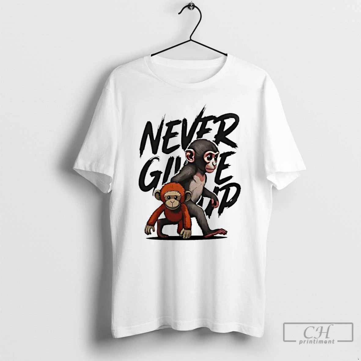 Classic Punch The Monkey Never Give Up