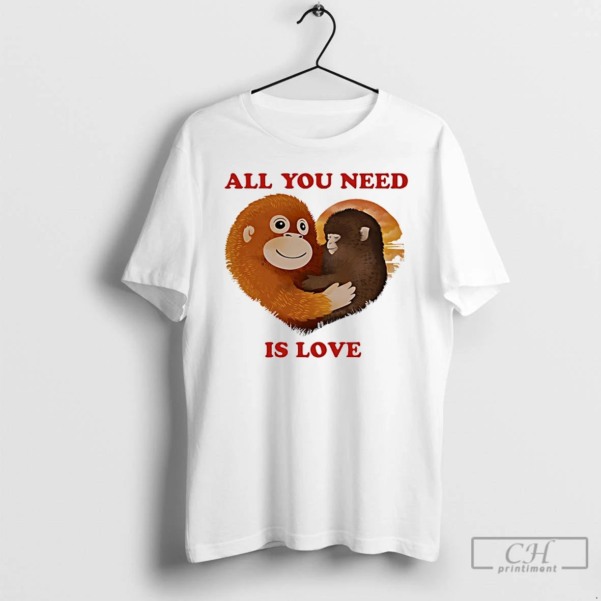 Classic Punch The Monkey Hug The Stuffed Animal Monkey All You Need Is Love