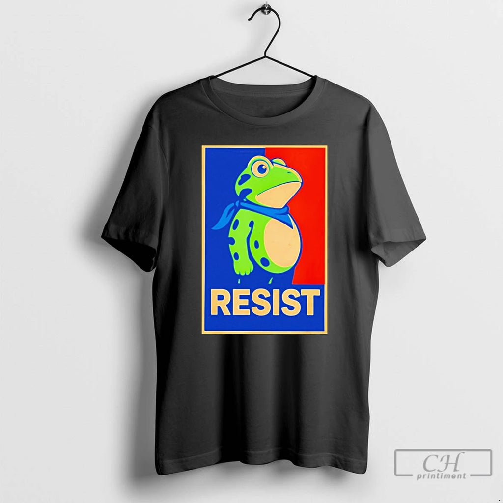 Classic Resist Anti Trump Portland Frog Protest T Shirts