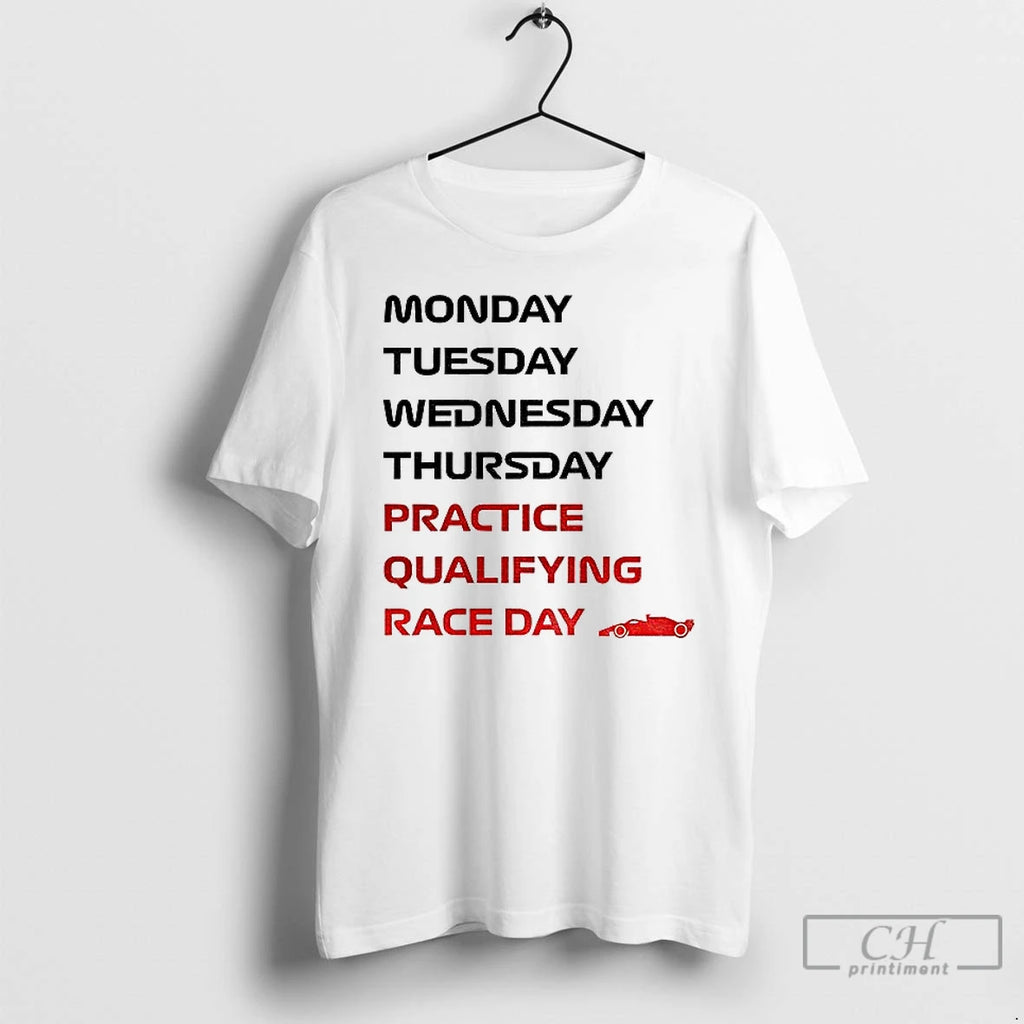 Classic Race Week Formula 1 Weekly Schedule T Shirts Hoodie Longsleeve