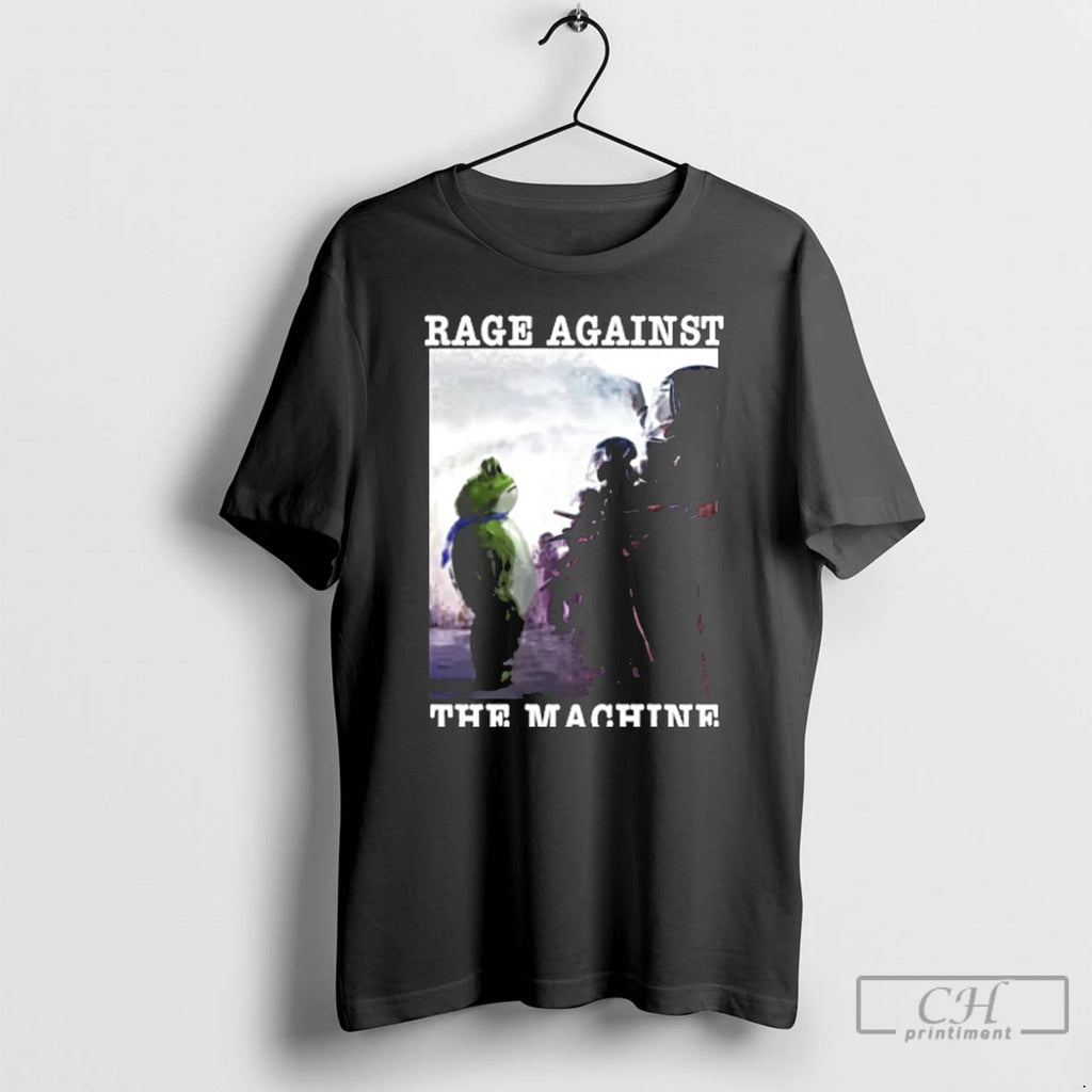 Classic Rage Against The Machine Portland Frog Protest Anti Ice T Shirts