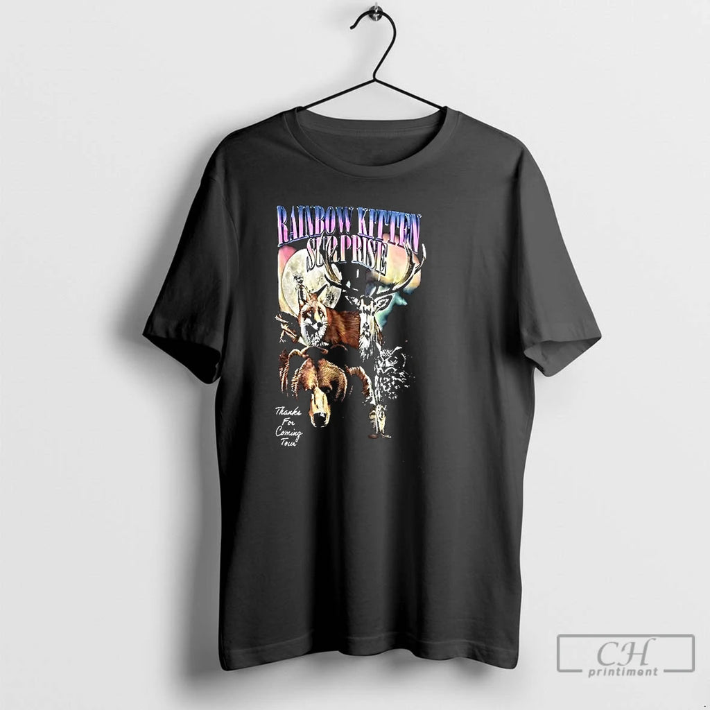 Classic Rainbow Kitten Surprise Thanks For Coming Tour T Shirts