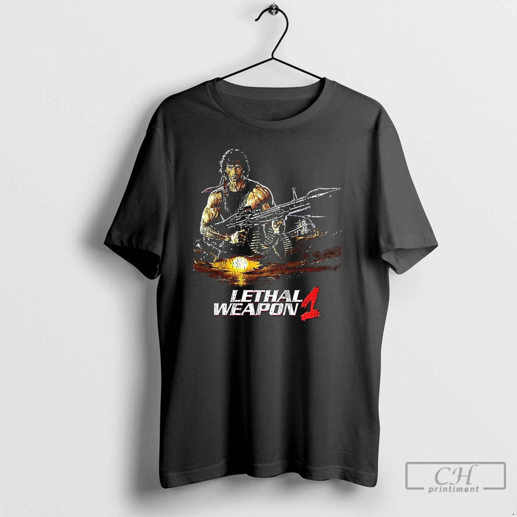 Classic Rambos Lethal Weapon 1 Graphic T Shirts Hoodie Longsleeve