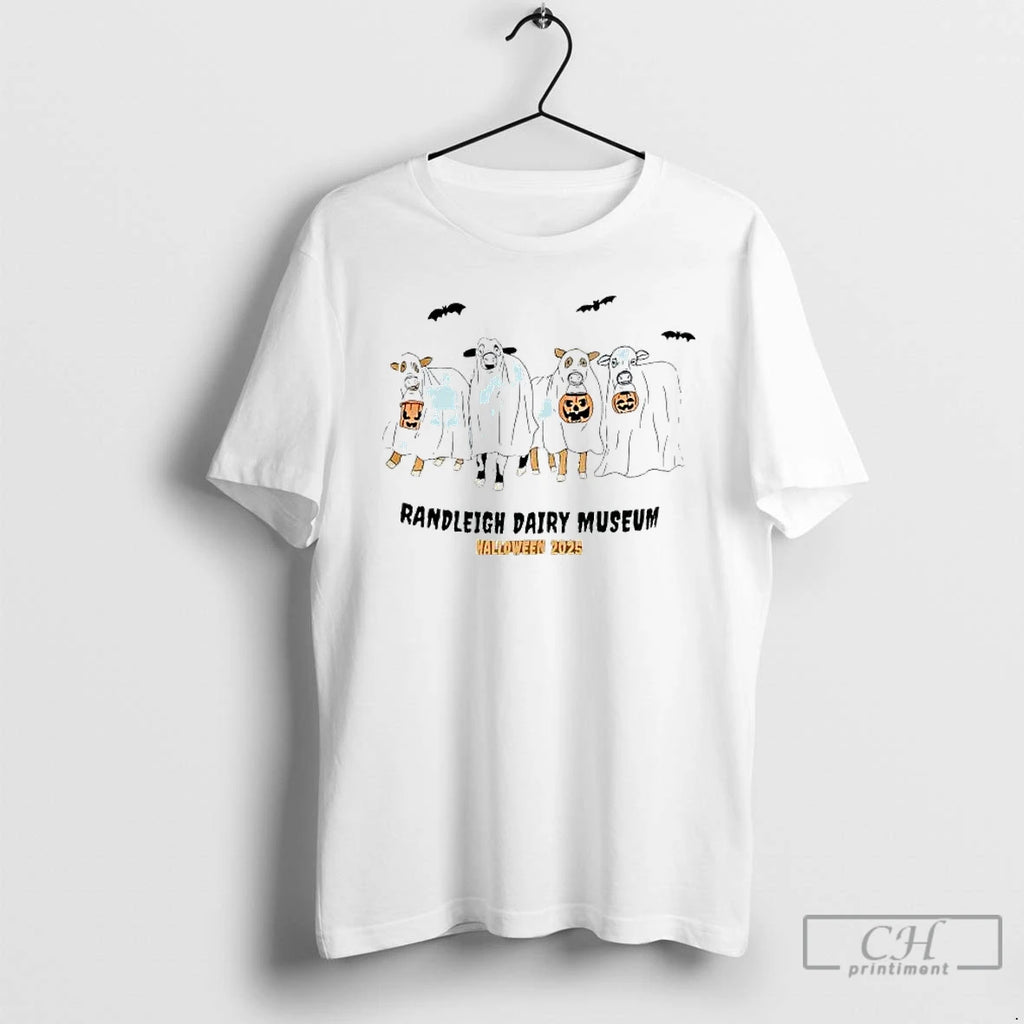 Classic Randleigh Dairy Museum At Nc State Halloween 2025 Cows Ghosts T Shirts Hoodie Longsleeve