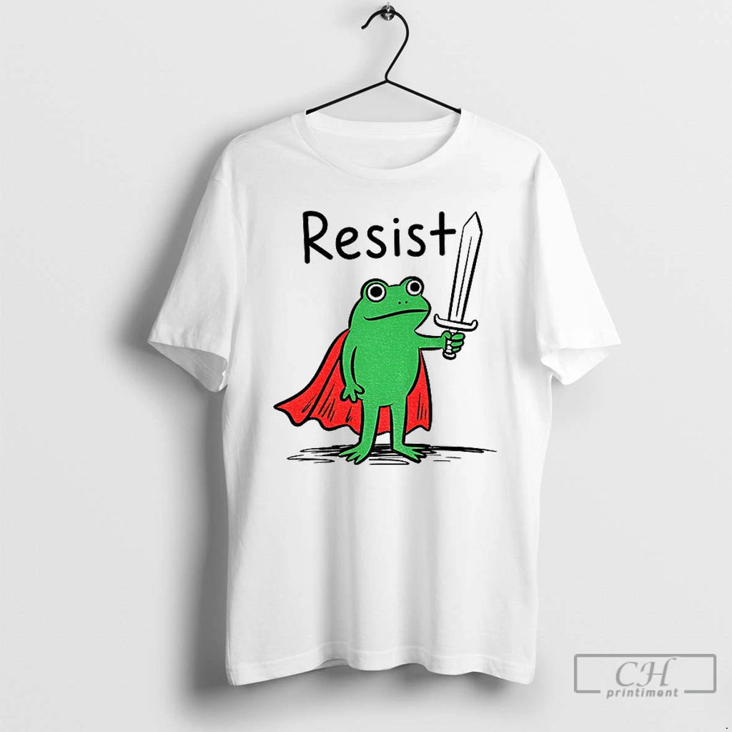 Classic Resist Frog Free Portland Freedom Feminist Equality Anti Maga Political T Shirts
