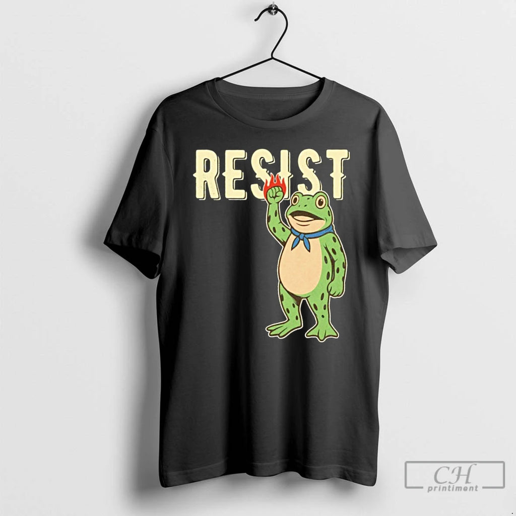 Classic Resist Ice Portland Frog T Shirts