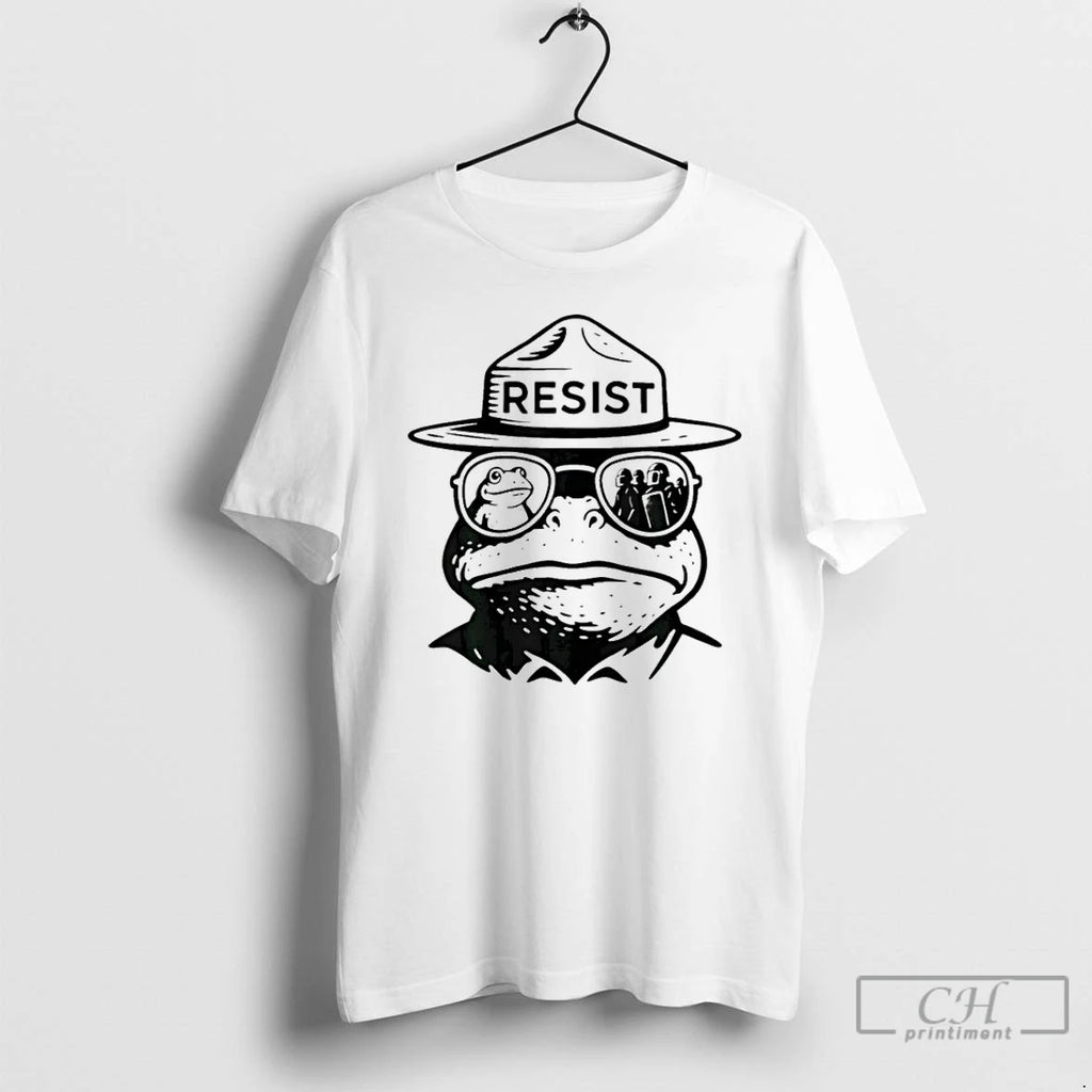 Classic Resist Portland Frog Funny City Art T Shirts
