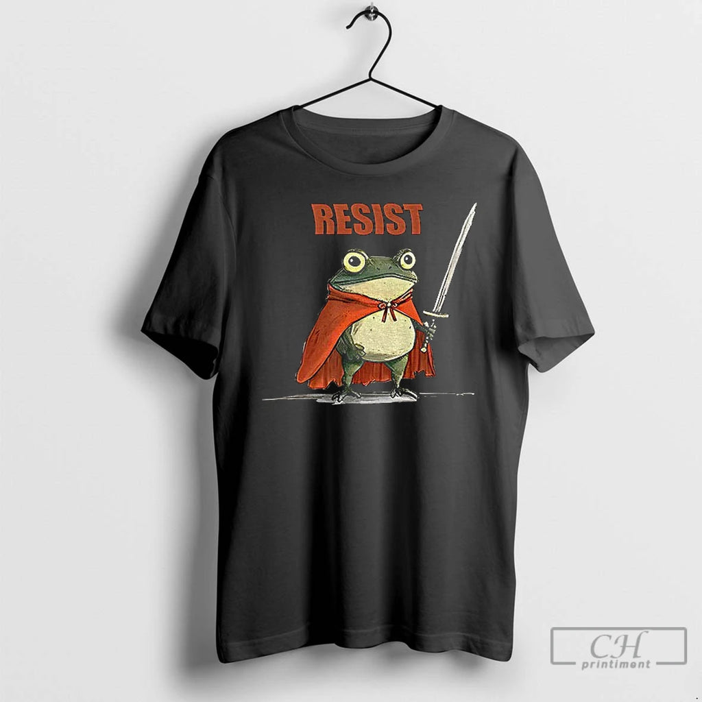 Classic Resist Portland Frog I Stand With Frog Protest Anti Trump Political T Shirts