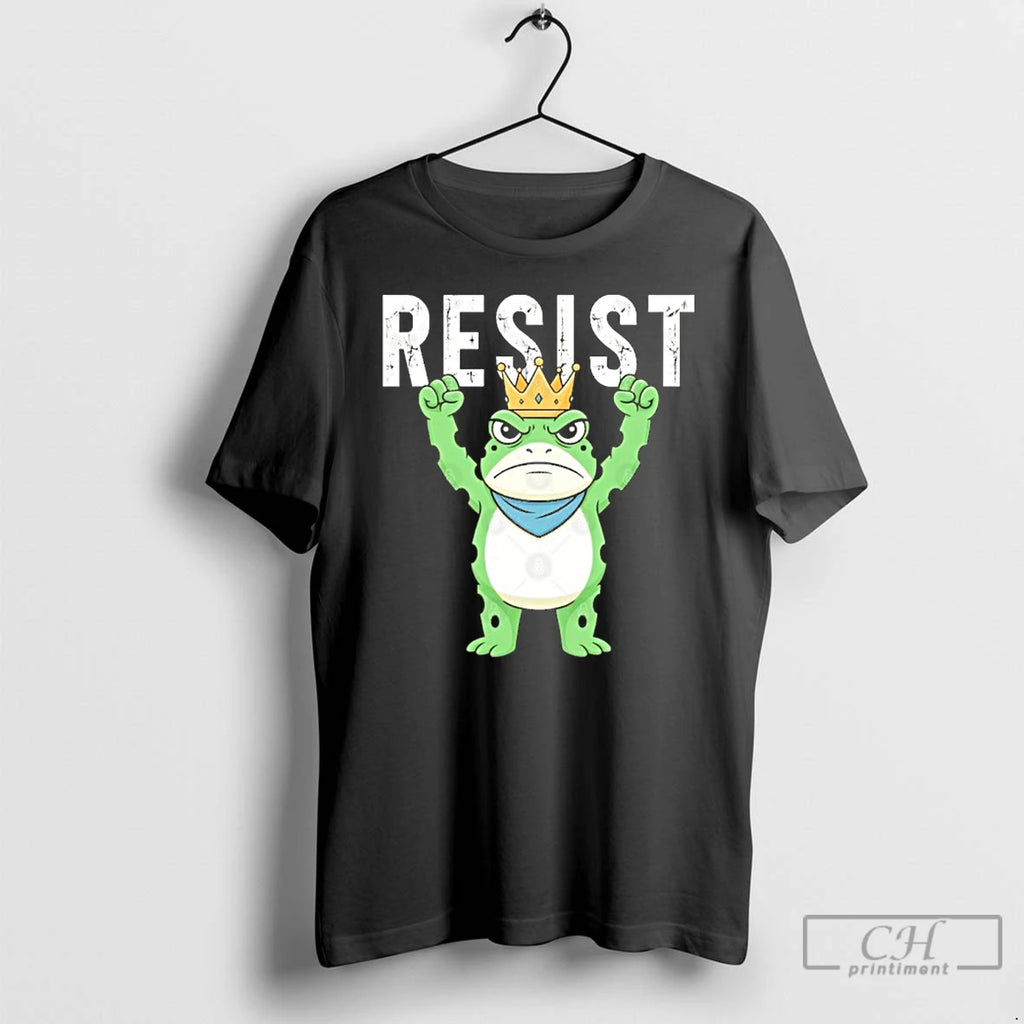 Classic Resist Portland Frog King T Shirts