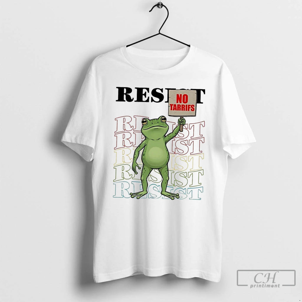 Classic Resist Portland Frog No Tarrifs T Shirts