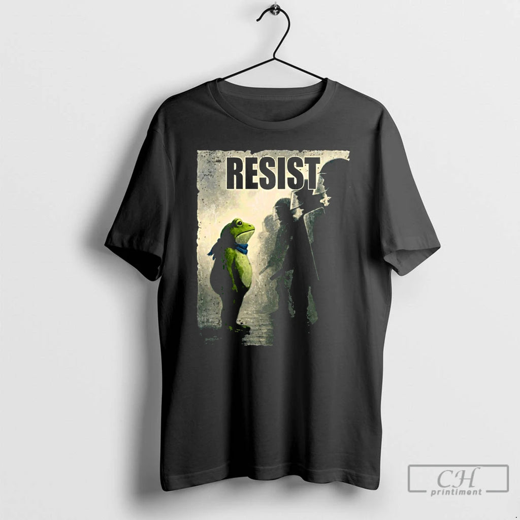 Classic Resist Portland Frog Protest Funny Frog T Shirts
