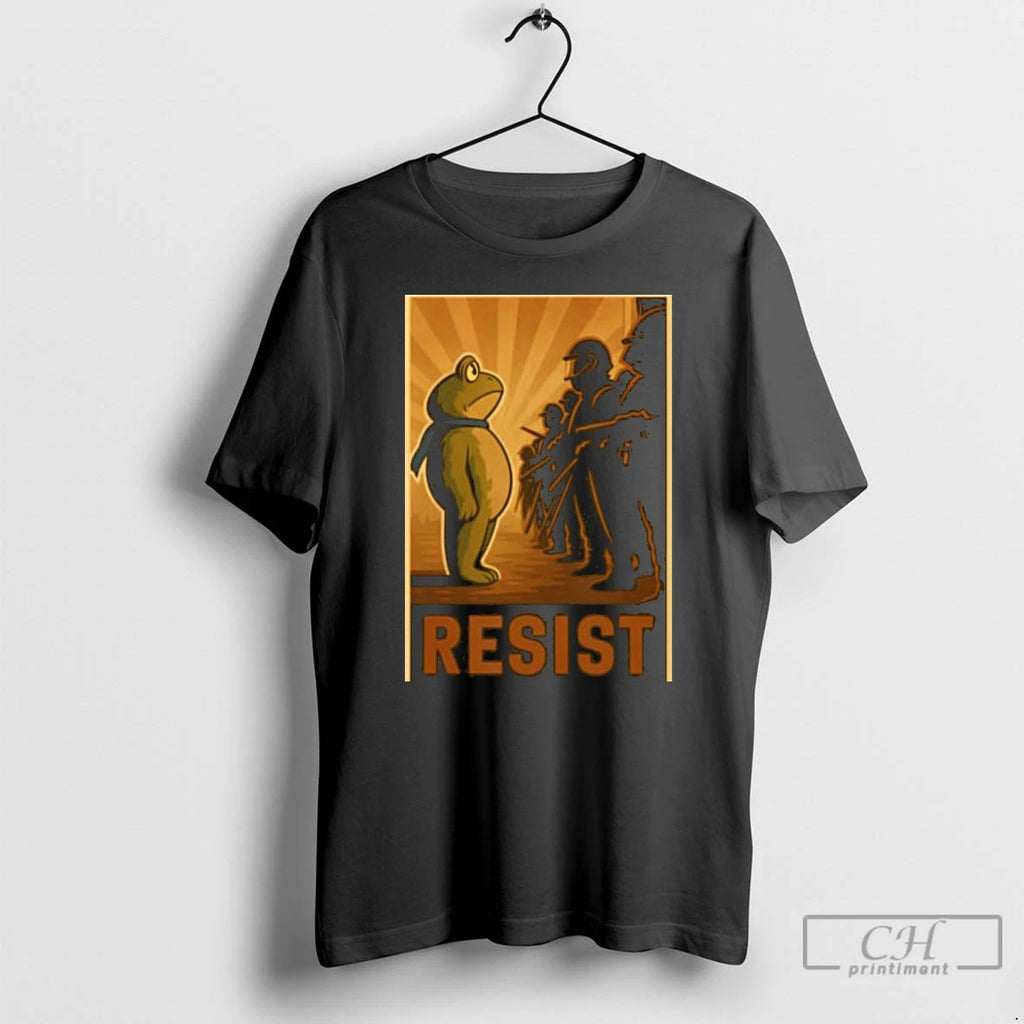Classic Resist Portland Frog Protest For Men And Women T Shirts