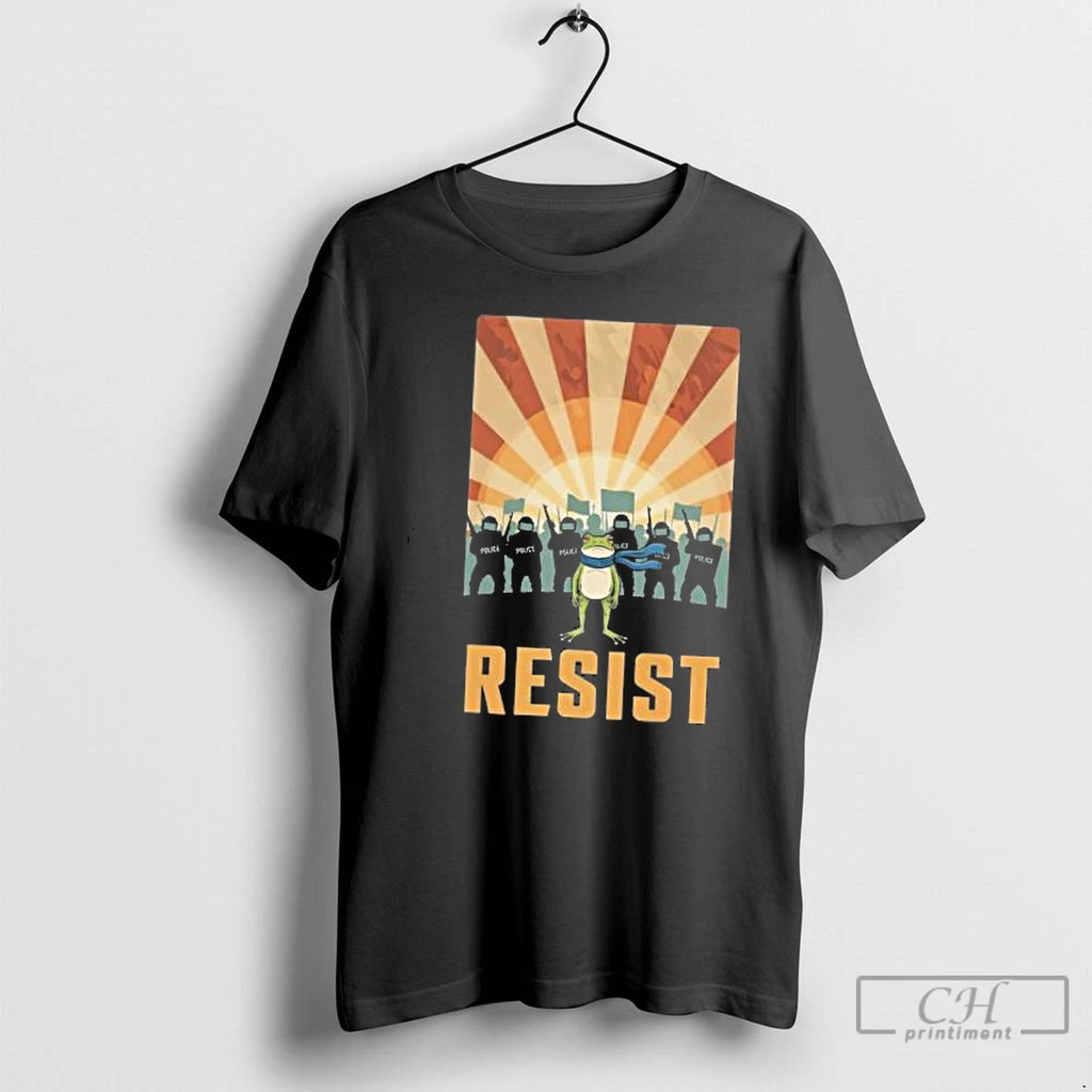 Classic Resist Portland Frog Resist I Stand With Frog Protest 2025 T Shirts