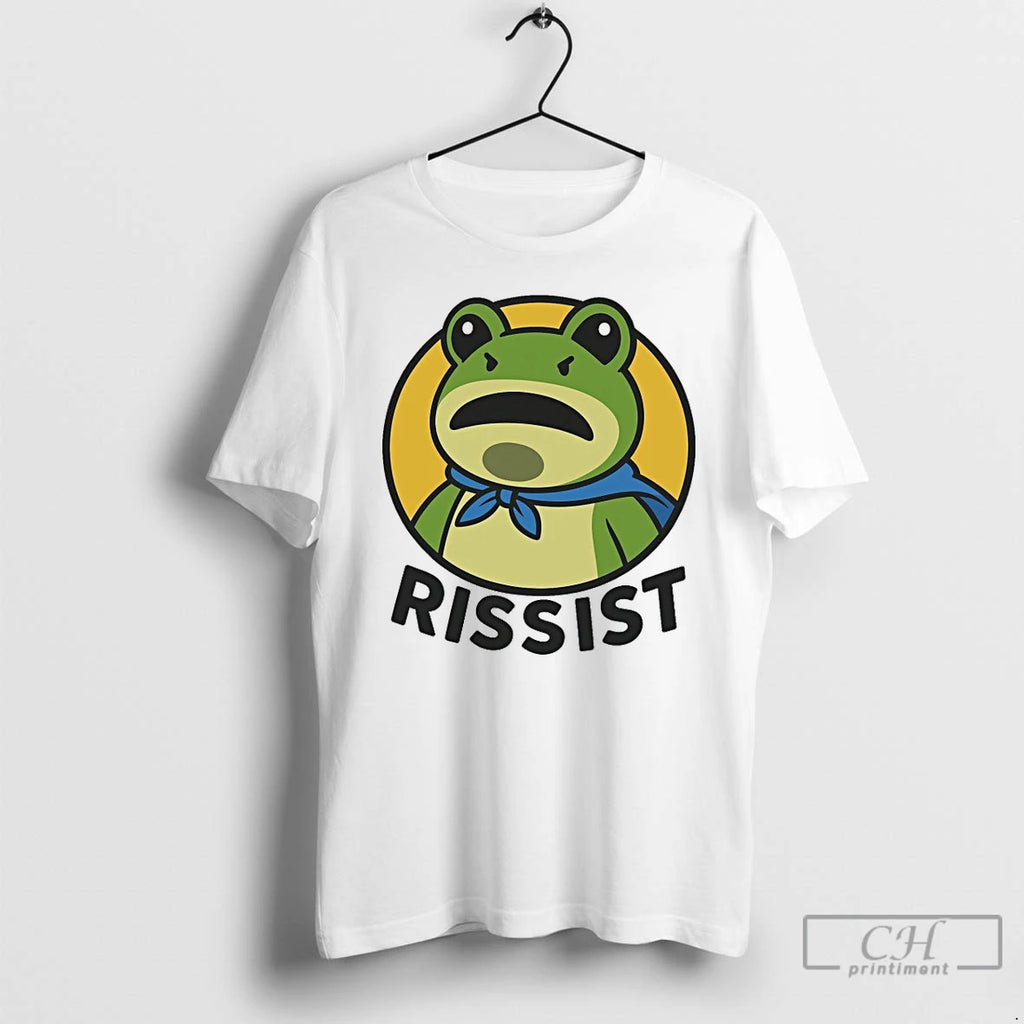 Classic Rissist Portland Frog Protest T Shirts