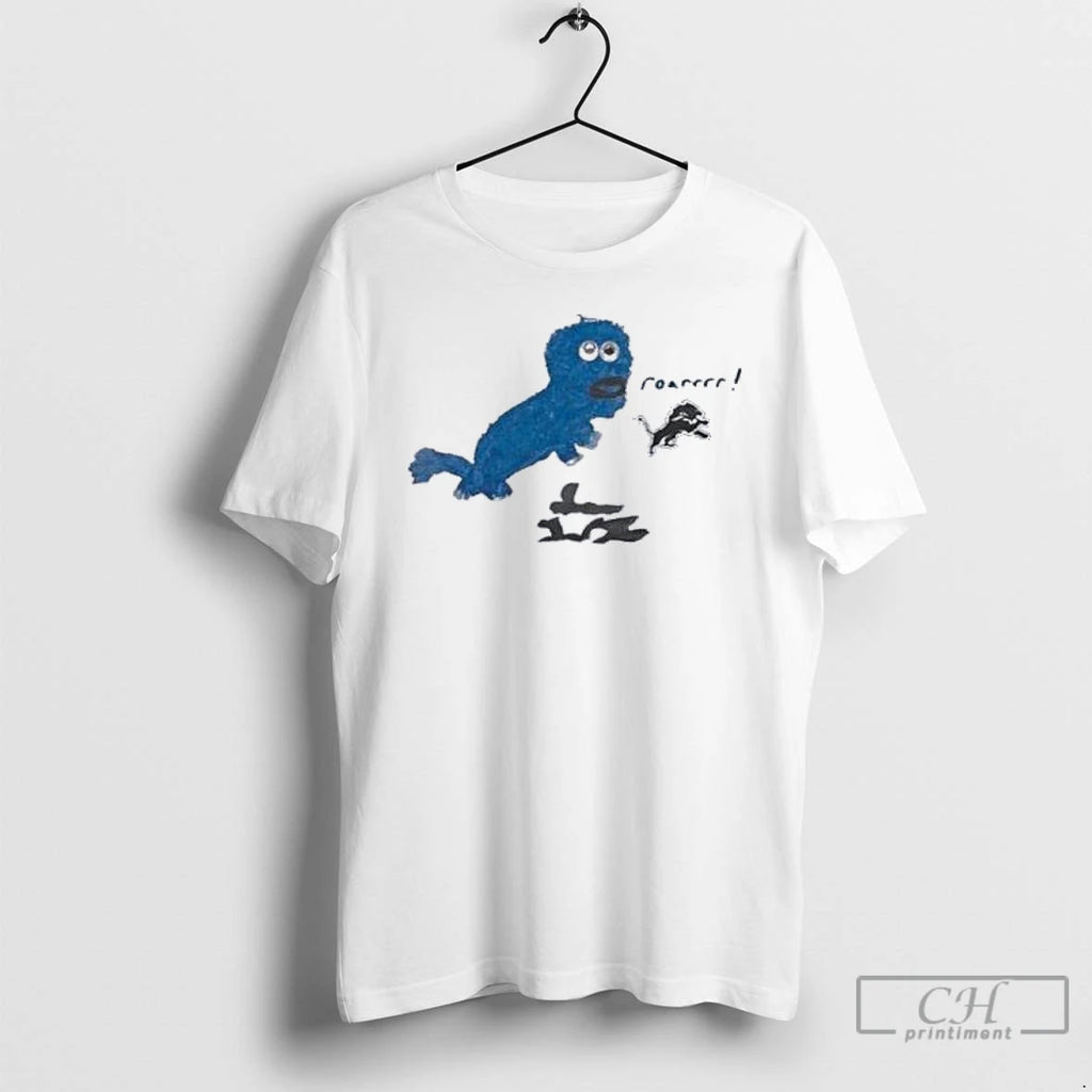 Classic Sam Laporta X Rookie Draw Detroit Lions Roar Logo T Shirts