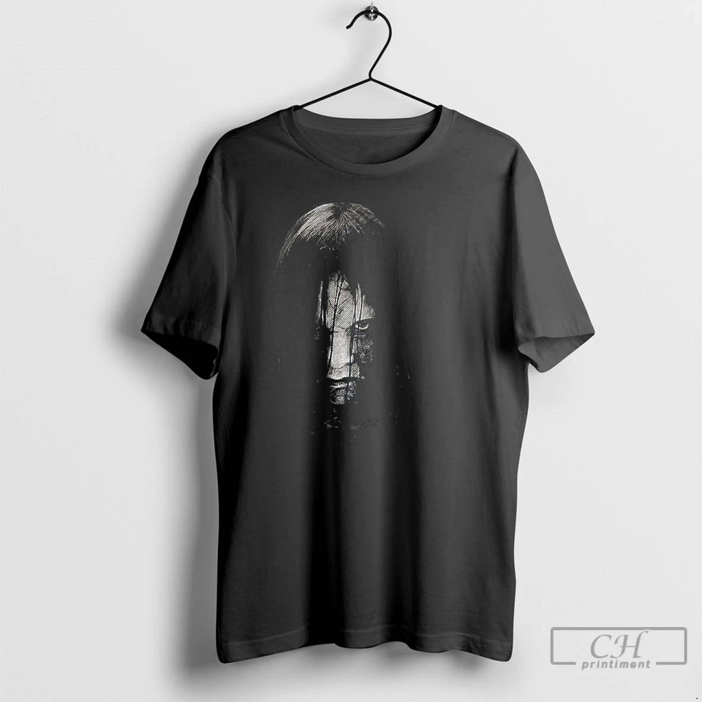 Classic Samara Morgan The Ring Big Face Graphic Halloween T Shirts Hoodie Longsleeve