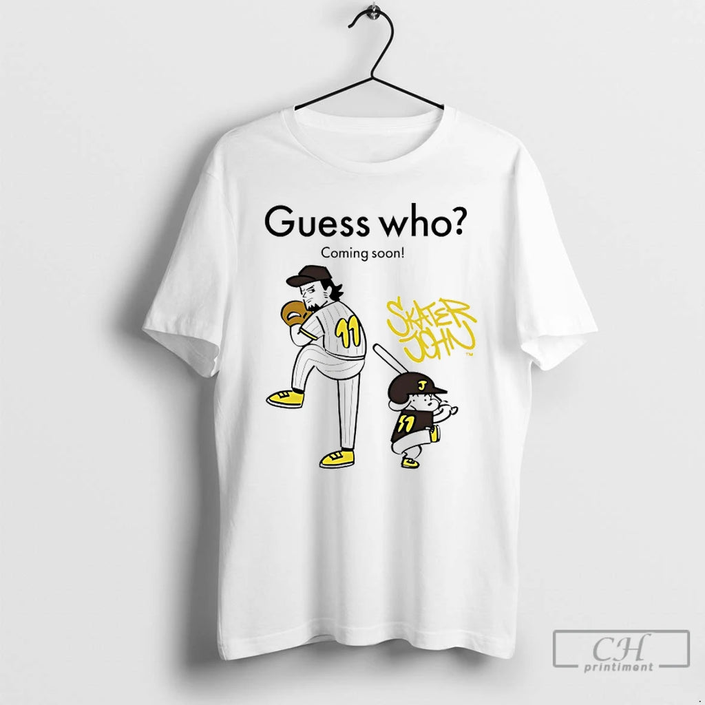 Classic San Diego Padres Guess Who Coming Soon Carton T Shirts Hoodie Longsleeve