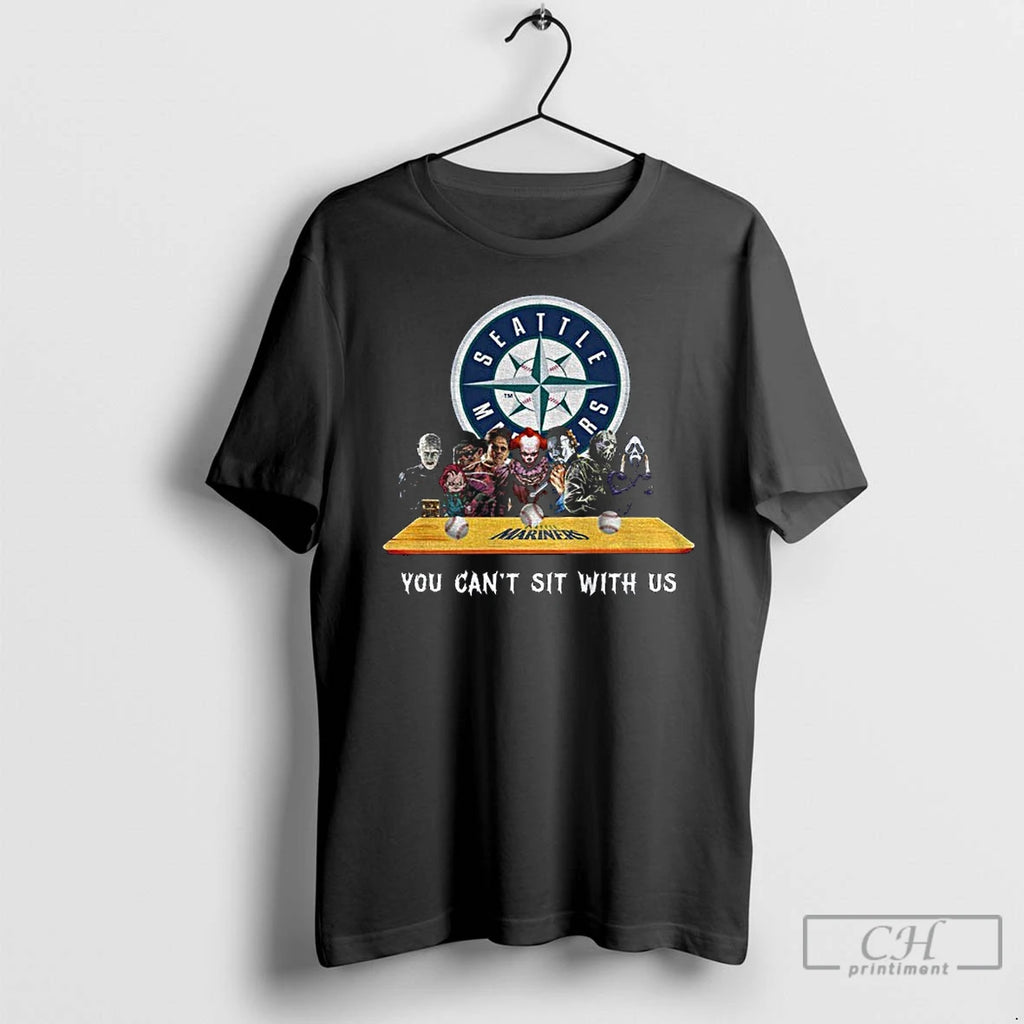 Classic Seattle Mariners Horror Movie Character You Cant With Us Halloween T Shirts