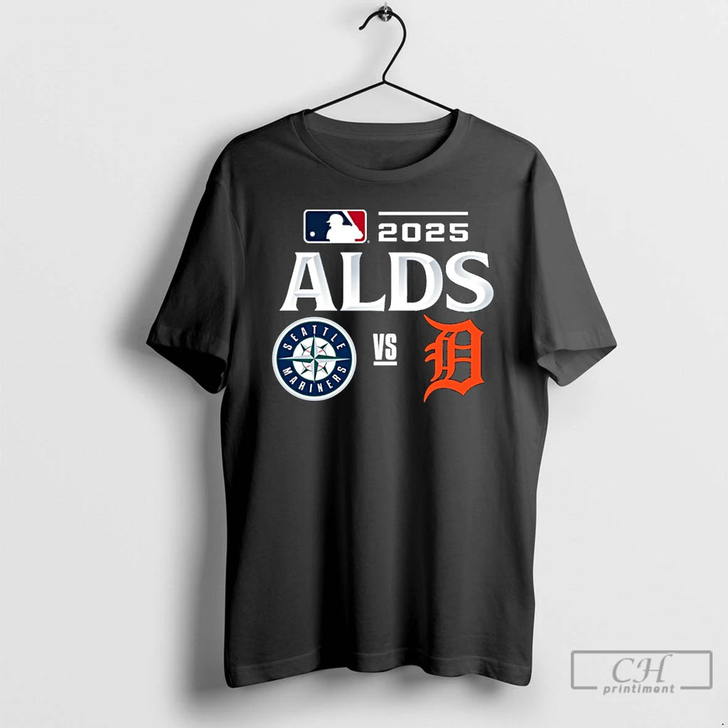 Classic Seattle Mariners Vs Detroit Tigers 2025 Mlb Alds Matchup T Shirts Hoodie Longsleeve