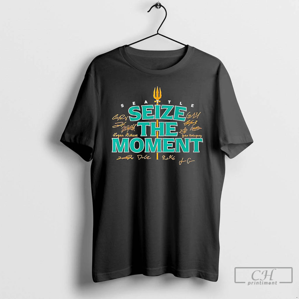 Classic Seattle Mariners Seize The Moment Trident T Shirts