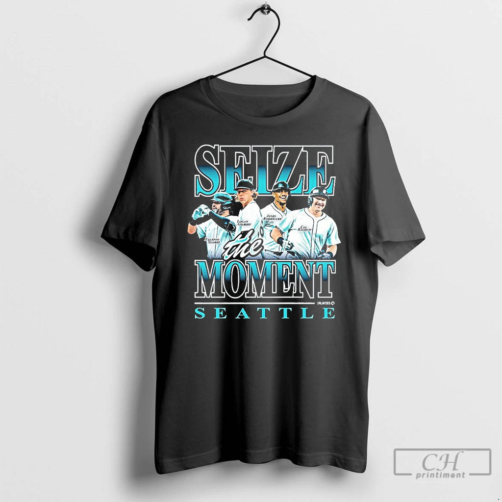 Classic Seize The Moment Seattle T Shirts Hoodie Longsleeve
