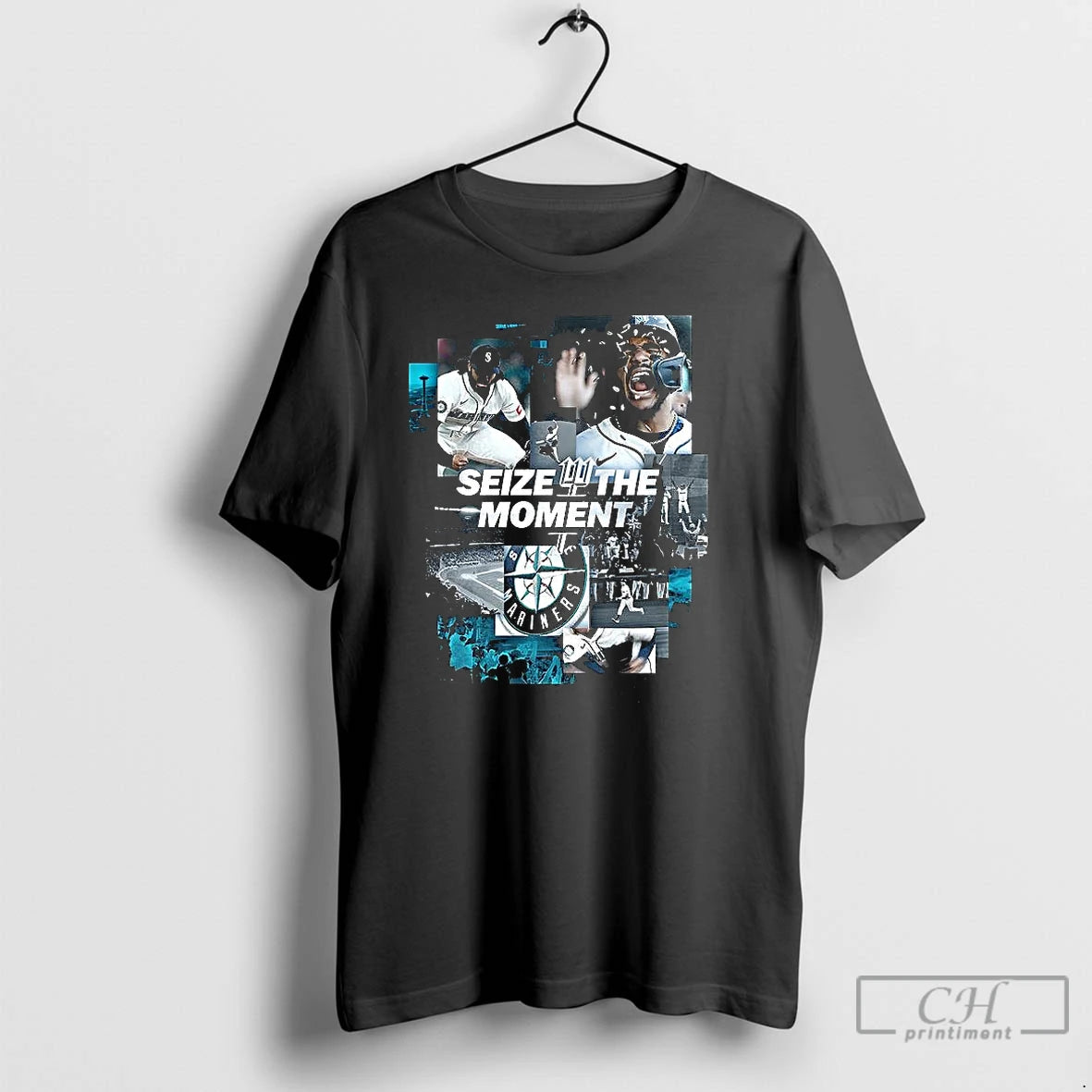 Classic Seize The Moment Seattle Mariners T Shirts Hoodie Longsleeve