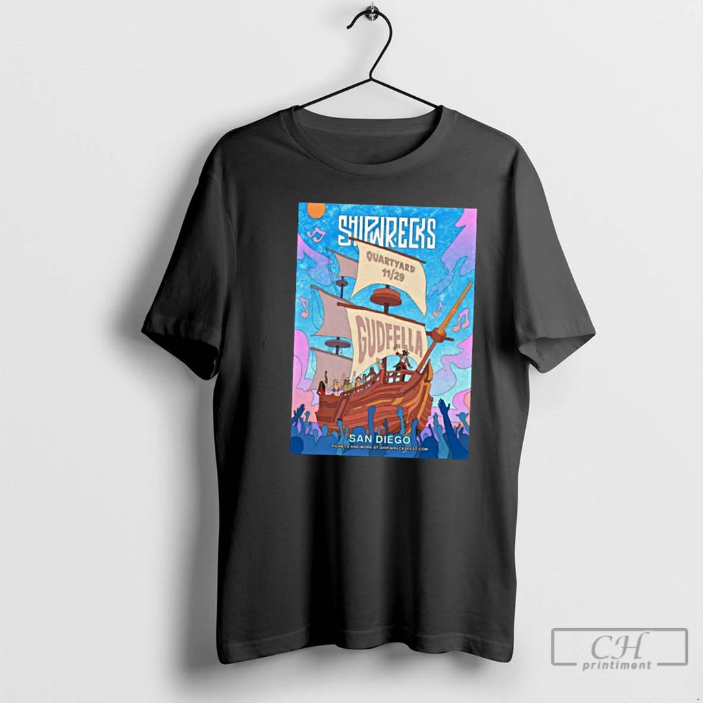 Classic Shipwrecks Music Fest Quartyard In San Diego Ca November 29 2025 T Shirts