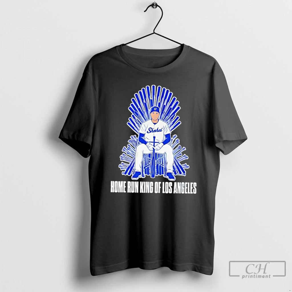 Classic Shohei Ohtani Home Run King Of Los Angeles Dodgers T Shirts Hoodie Longsleeve