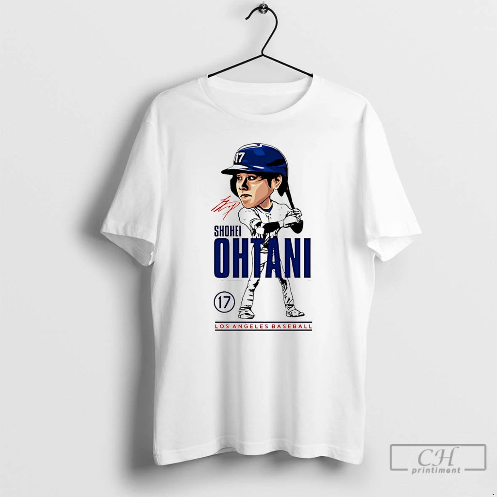 Classic Shohei Ohtani Los Angeles Dodgers Caricature 2025 T Shirts Hoodie Longsleeve