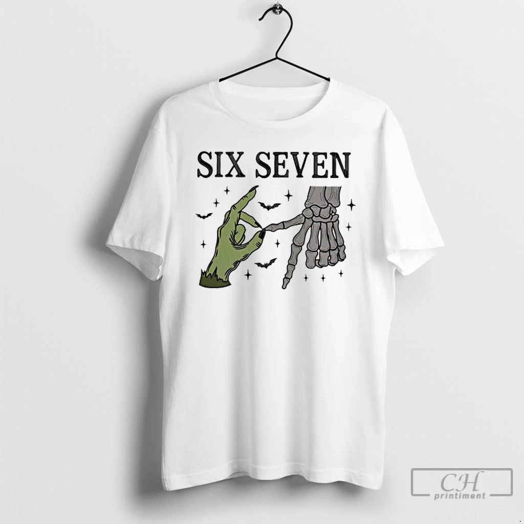 Classic Skeleton Ssix Seven Hands Halloween T Shirts