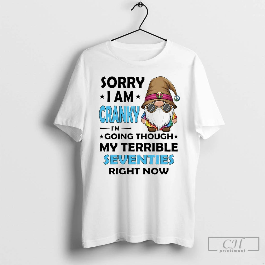 Classic Sorry I Am Cranky Im Going Through My Terrible Seventies Right Now Gnome