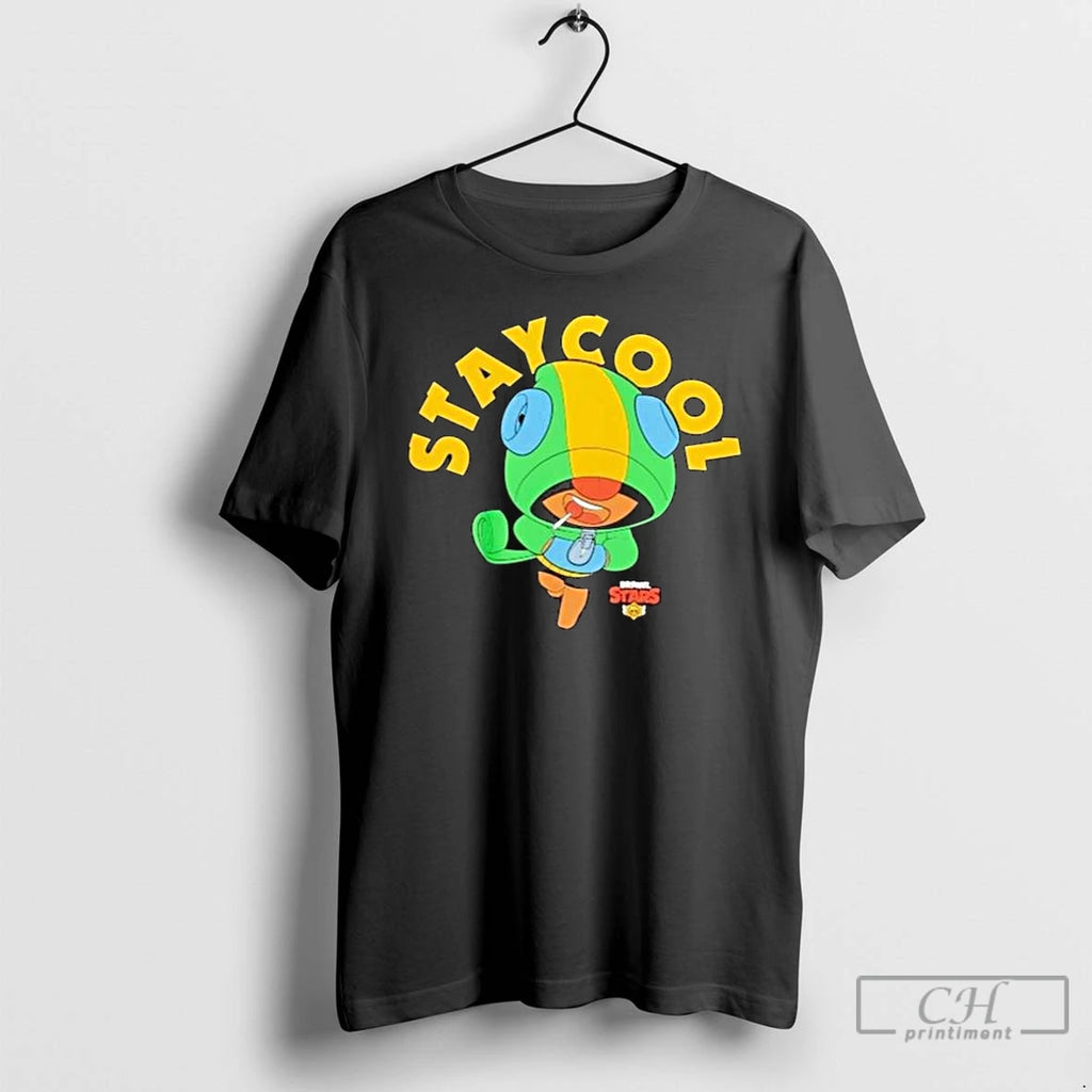 Classic Staycool Brawl Stars Leon Long Sleve T Shirts Hoodie Longsleeve