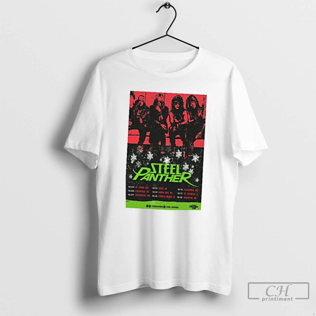 Classic Steel Panther December Shows 2025 T Shirts