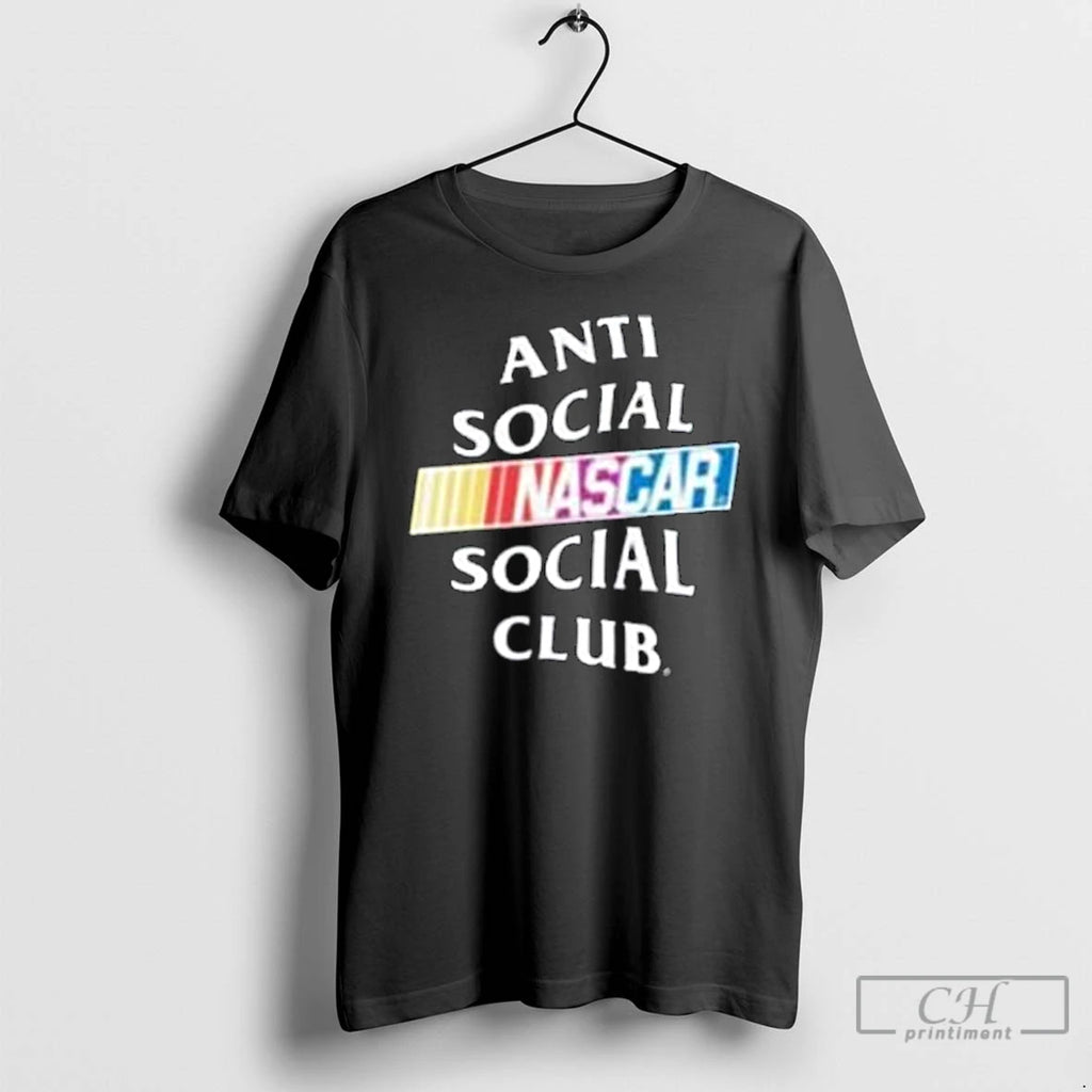 Classic Store Anti Social Social Club X Nascar Black Games Shit Long Sleve T Shirts