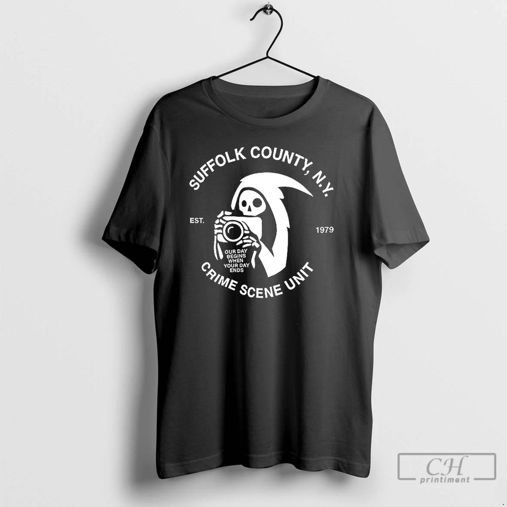 Classic Suffolk County Ny Crime Scene Unit T Shirts