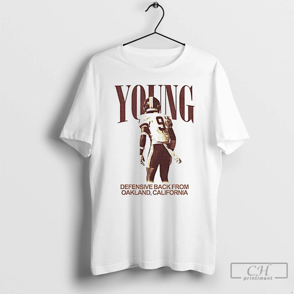 Classic Tasean Young Jr Defensive Back From Oakland California T Shirts Hoodie Longsleeve